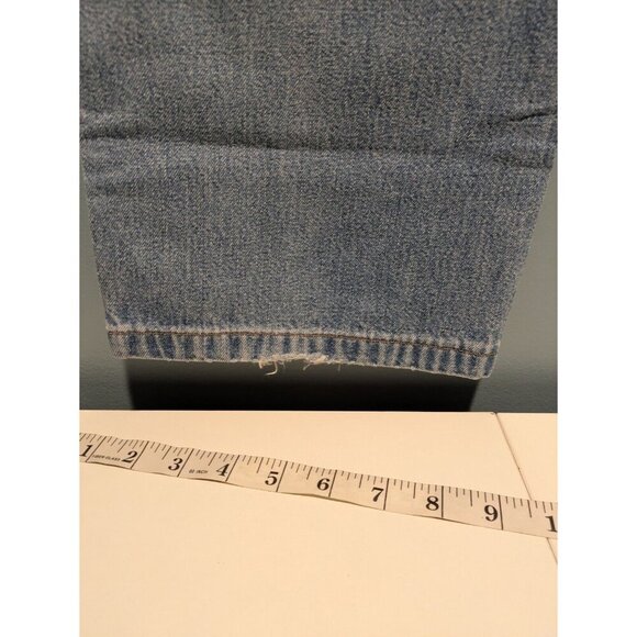 Lands End Jeans Women's Blue Light Wash High Rise Mom Jeans Size 4 - Picture 8 of 12
